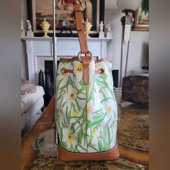 Dooney & Bourke Floral Bucket Bag - Picture 3 of 11